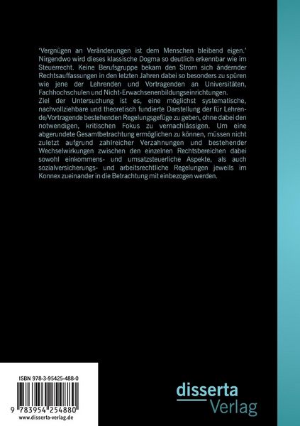 Produktbild: Steuer- und sozialversicherungsrechtliche Behandlung von Lehrenden und Vortragenden in &Ouml;sterreich (11/2004)