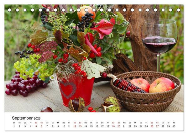 Produktbild: Weinkalender (Tischkalender 2026 DIN A5 quer), CALVENDO Monatskalender