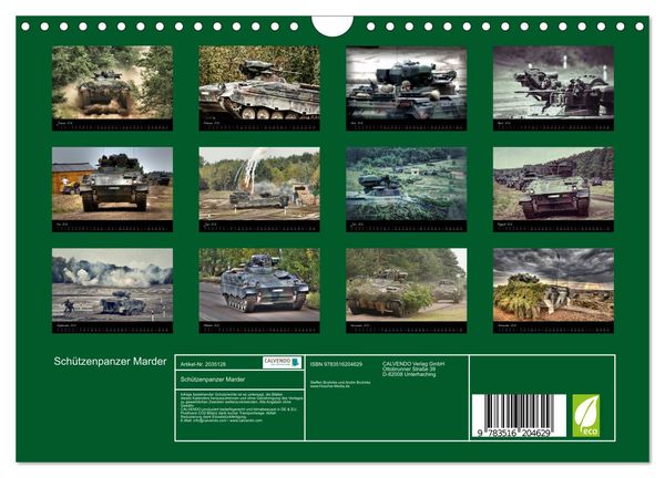 Produktbild: Sch&uuml;tzenpanzer Marder (Wandkalender 2026 DIN A4 quer), CALVENDO Monatskalender