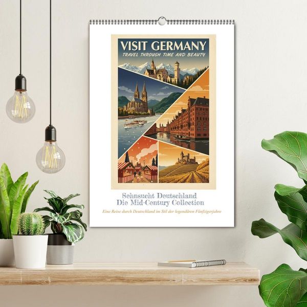 Produktbild: Sehnsucht Deutschland &ndash; Die Mid-Century Collection (Wandkalender 2027 DIN A2 hoch), CALVENDO Monatskalender