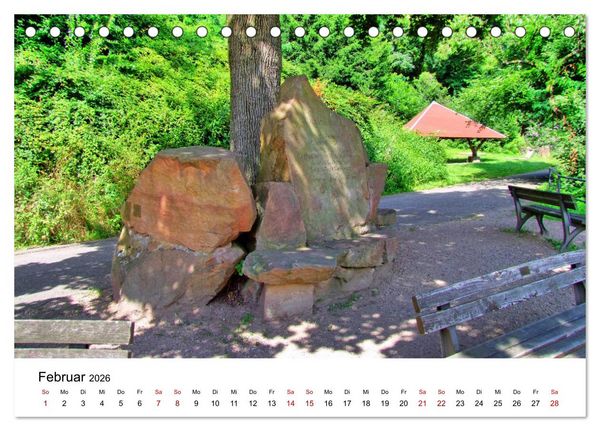 Produktbild: Heidelberg - Heiligenberg und Philosophenweg (Tischkalender 2026 DIN A5 quer), CALVENDO Monatskalender