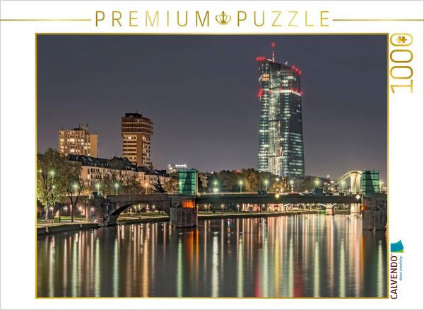 CALVENDO Puzzle Frankfurt - Alte Brücke | 1000 Teile Lege-Größe 64x48cm Foto-Puzzle für glückliche Stunden