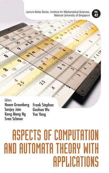 Produktbild: Aspects Of Computation and Automata Theory with Applications