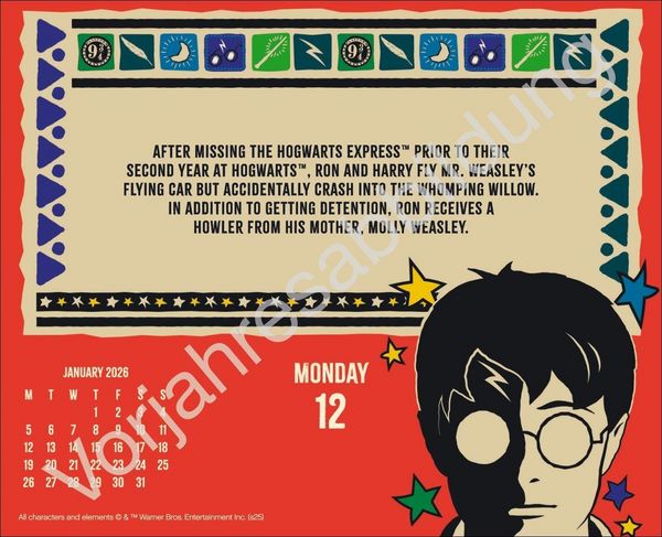 Produktbild: Harry Potter Tagesabrei&szlig;kalender 2027