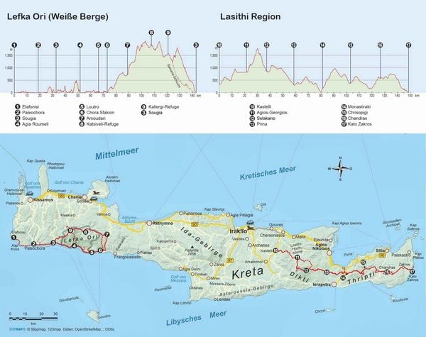 Produktbild: E4 Kreta Lefka Ori und Lasithi