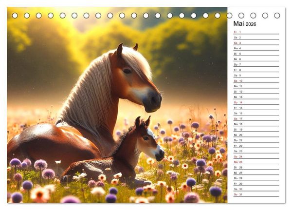 Produktbild: Tinker Tr&auml;ume - Ein Jahr auf zauberhaften Weiden (Tischkalender 2026 DIN A5 quer), CALVENDO Monatskalender