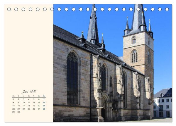 Produktbild: Saalfeld an der Saale &ndash; mein Streifzug durch die historische Altstadt (Tischkalender 2026 DIN A5 quer), CALVENDO Monatskalender