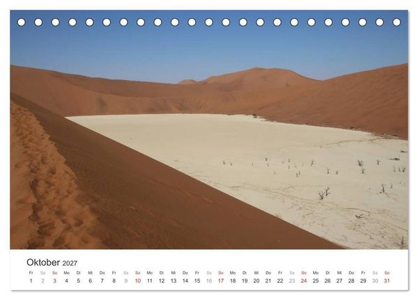 Produktbild: Namibia - Landschaftseindr&uuml;cke (Tischkalender 2027 DIN A5 quer), CALVENDO Monatskalender