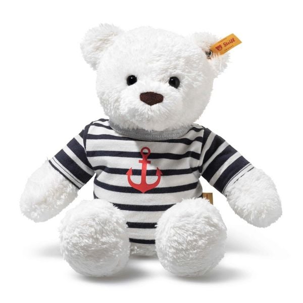 Teddyb.Manni 30 weiss mit T-Shirt