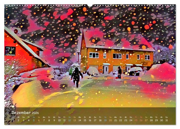 Produktbild: Surreales Farbspiel (hochwertiger Premium Wandkalender 2026 DIN A2 quer), Kunstdruck in Hochglanz