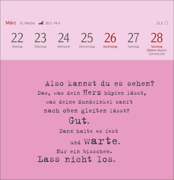 Produktbild: Clara Louise: Dort, wo die Sterne funkeln Premium-Postkartenkalender 2027 - 53 Postkarten mit poetischen Gedanken