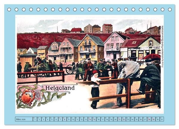 Produktbild: Gru&szlig; aus Helgoland (Tischkalender 2026 DIN A5 quer), CALVENDO Monatskalender