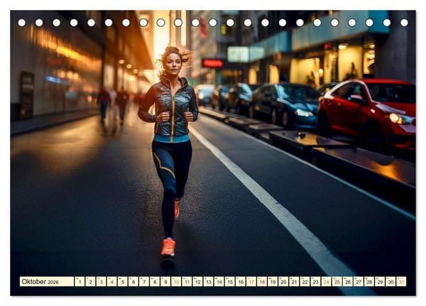 Produktbild: Joggen, gesund laufen (Tischkalender 2026 DIN A5 quer), CALVENDO Monatskalender