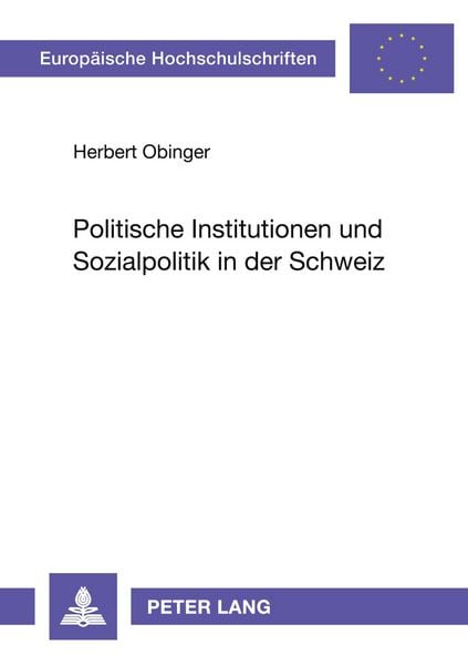 Produktbild: Politische Institutionen und Sozialpolitik in der Schweiz