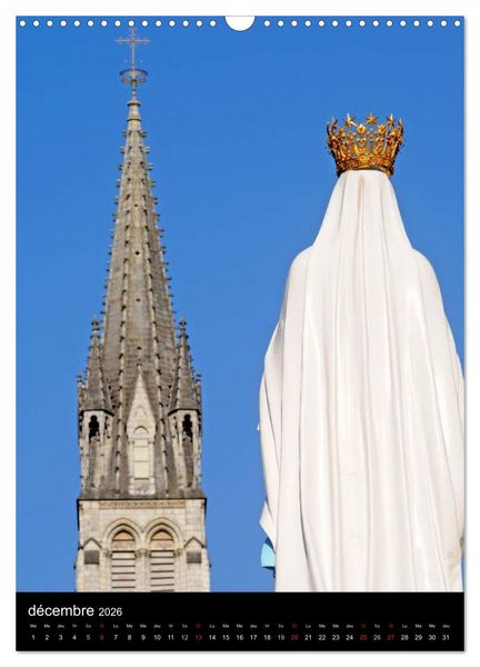 Produktbild: Lourdes en lumi&egrave;re (Calendrier mural 2026 DIN A3 horizontal), CALVENDO calendrier mensuel
