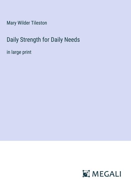 Produktbild: Daily Strength for Daily Needs