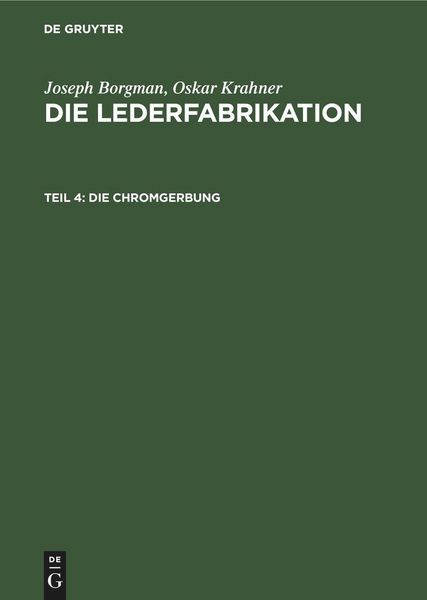 Produktbild: Die Chromgerbung