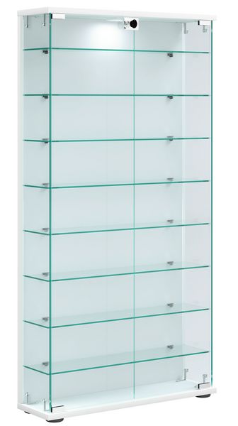 Produktbild: Holz Glas Stand Vitrine Sammelvitrine Stelas L