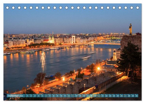 Produktbild: Romantisches Budapest - Ungarns sch&ouml;ne Hauptstadt an der Donau (Tischkalender 2026 DIN A5 quer), CALVENDO Monatskalender