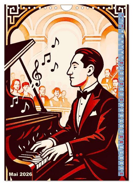 Produktbild: George Gershwin (Wandkalender 2026 DIN A4 hoch), CALVENDO Monatskalender