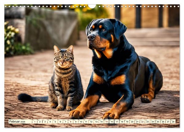 Produktbild: Rottweiler - die Besch&uuml;tzer (Wandkalender 2026 DIN A3 quer), CALVENDO Monatskalender