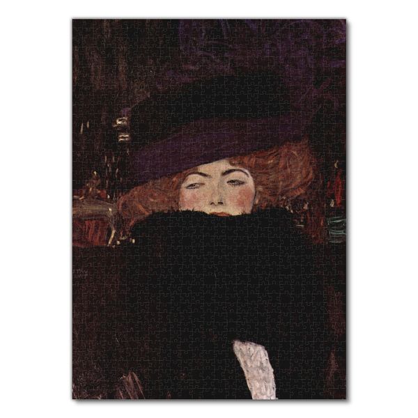 Produktbild: Lais Puzzle Gustav Klimt - Dame mit Hut und Federboa 1000 Teile