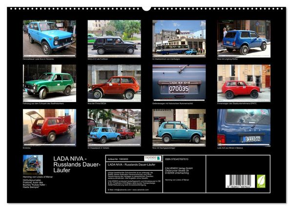 Produktbild: LADA NIVA - Russlands Dauer-L&auml;ufer (hochwertiger Premium Wandkalender 2026 DIN A2 quer), Kunstdruck in Hochglanz