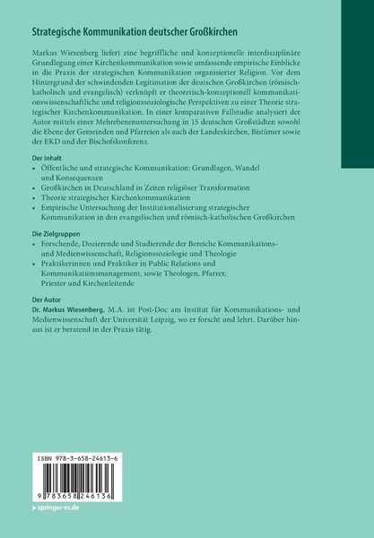 Produktbild: Strategische Kommunikation deutscher Gro&szlig;kirchen
