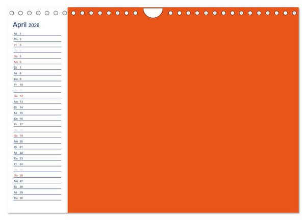 Produktbild: Farbiger Bastelkalender (Wandkalender 2026 DIN A4 quer), CALVENDO Monatskalender