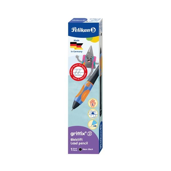 Produktbild: Pelikan Bleistift griffix&reg; f&uuml;r Linksh&auml;nder, Neon Black