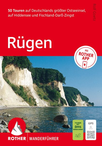 Produktbild: ROTHER Wanderf&uuml;hrer R&uuml;gen. 50 Touren auf Deutschlands gr&ouml;&szlig;ter Ostseeinsel, auf Hiddensee und Fischland-Dar&szlig;-Zingst