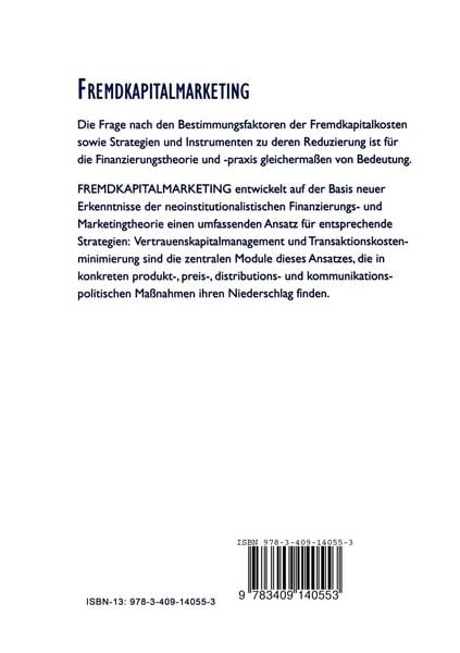 Produktbild: Fremdkapitalmarketing