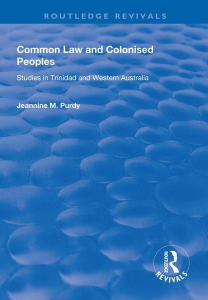 Produktbild: Common Law and Colonised Peoples