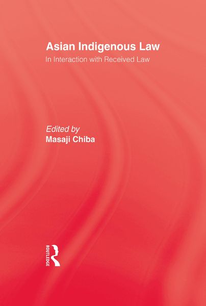 Produktbild: Asian Indigenous Law
