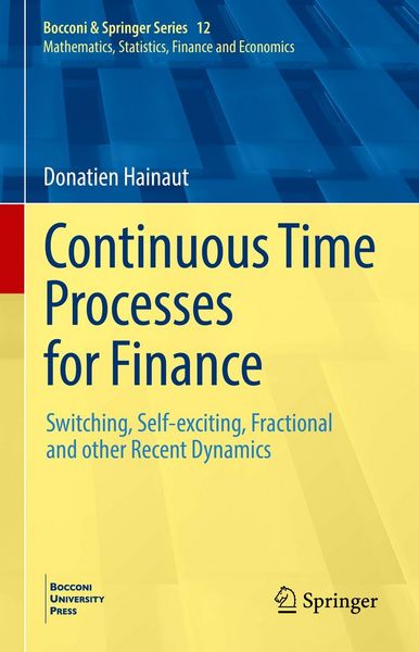 Produktbild: Continuous Time Processes for Finance