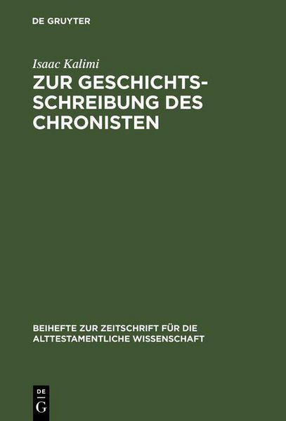 Produktbild: Zur Geschichtsschreibung des Chronisten