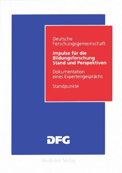 Produktbild: Impulse f&uuml;r die Bildungsforschung