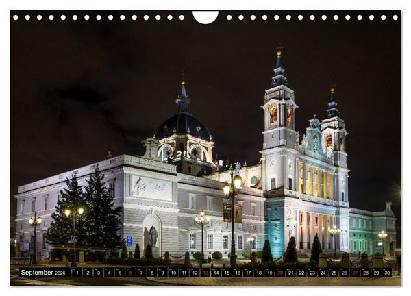 Produktbild: Madrid bei Nacht (Wandkalender 2026 DIN A4 quer), CALVENDO Monatskalender