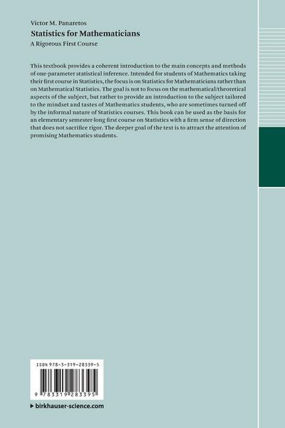 Produktbild: Statistics for Mathematicians