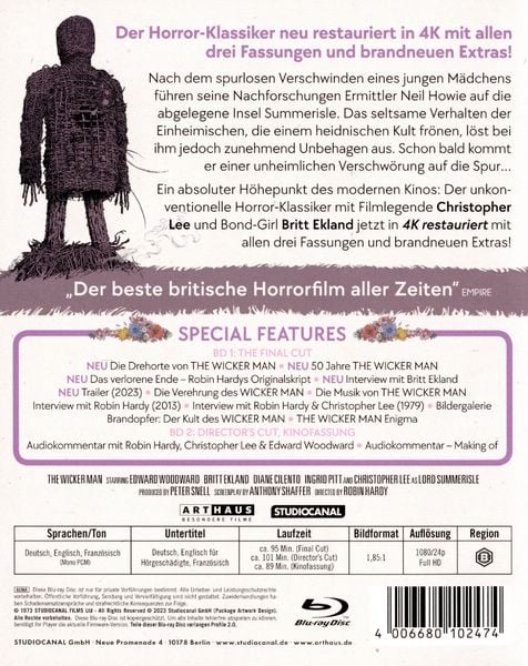 Produktbild: The Wicker Man [2 BRs]