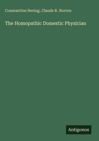 Produktbild: The Homopathic Domestic Physician