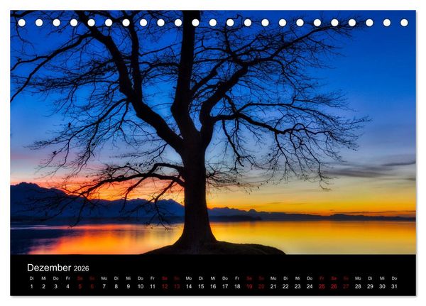Produktbild: Licht &uuml;ber Alpenlandschaften (Tischkalender 2026 DIN A5 quer), CALVENDO Monatskalender