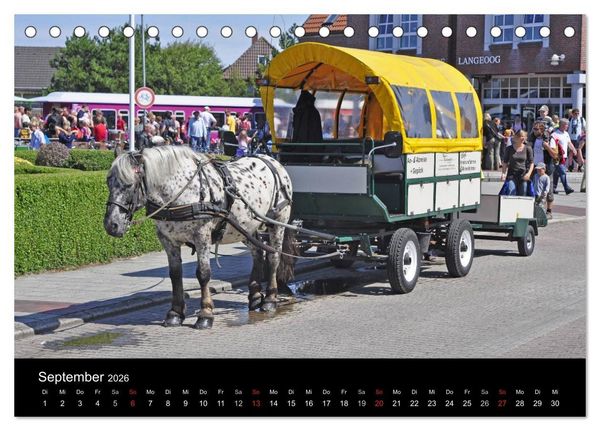 Produktbild: Ostfriesische Inseln (Tischkalender 2026 DIN A5 quer), CALVENDO Monatskalender