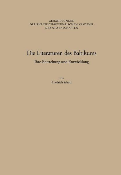 Produktbild: Die Literaturen des Baltikums