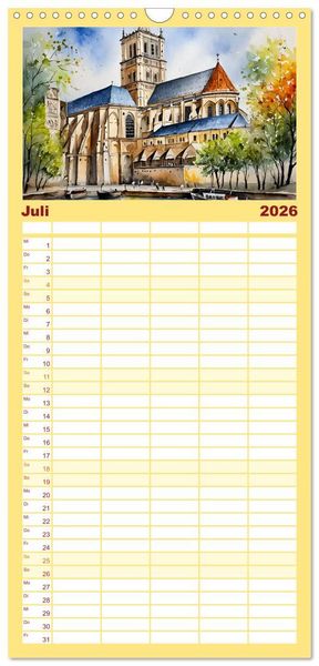 Produktbild: Familienplaner 2026 - Italien - La dolce vita mit 5 Spalten (Wandkalender, 21 x 45 cm) CALVENDO