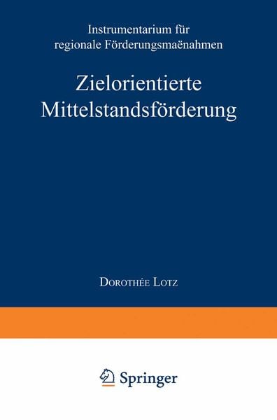 Produktbild: Zielorientierte Mittelstandsf&ouml;rderung