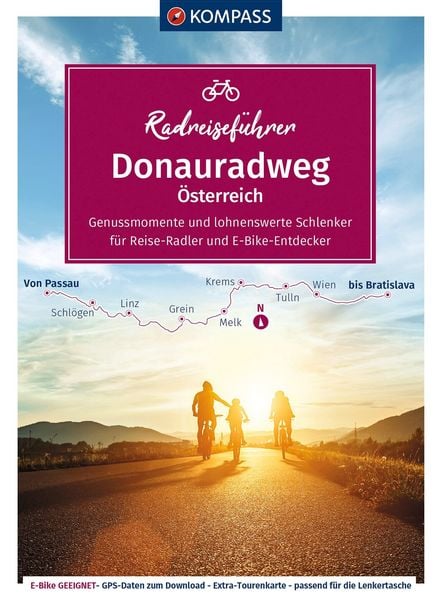 Produktbild: KOMPASS Radreisef&uuml;hrer Donauradweg &Ouml;sterreich