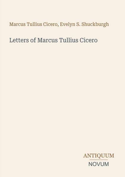 Produktbild: Letters of Marcus Tullius Cicero