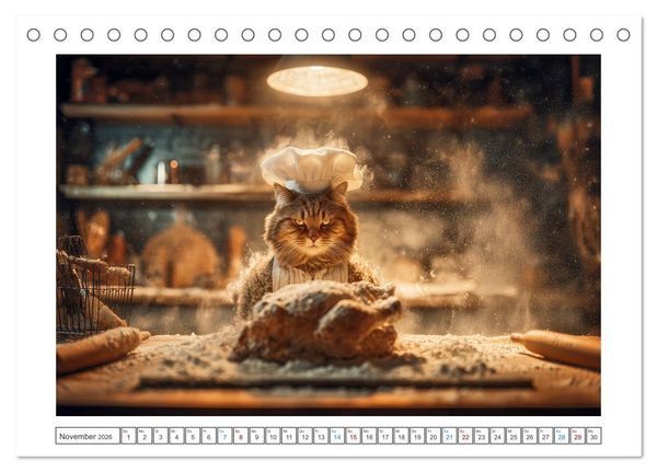 Produktbild: Miau mit Stil (Tischkalender 2026 DIN A5 quer), CALVENDO Monatskalender