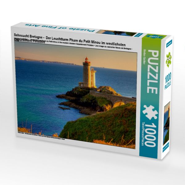 Sehnsucht Bretagne - Der Leuchtturm Phare du Petit Minou im westlichsten Département Finistére (Puzzle)